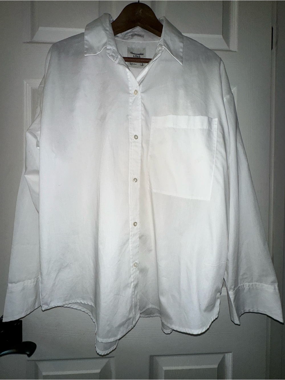Abercrombie & Fitch Oversized Classic Button Down White Size Medium